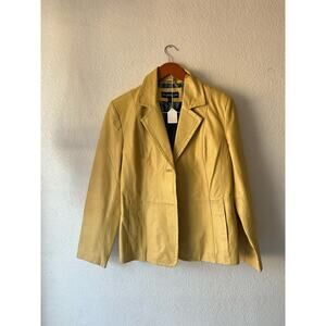 Monterey Bay Yellow Leather Jacket